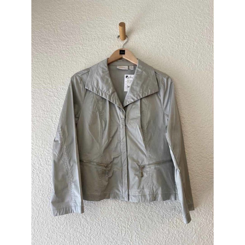 Chicos Coat Grey Size 2